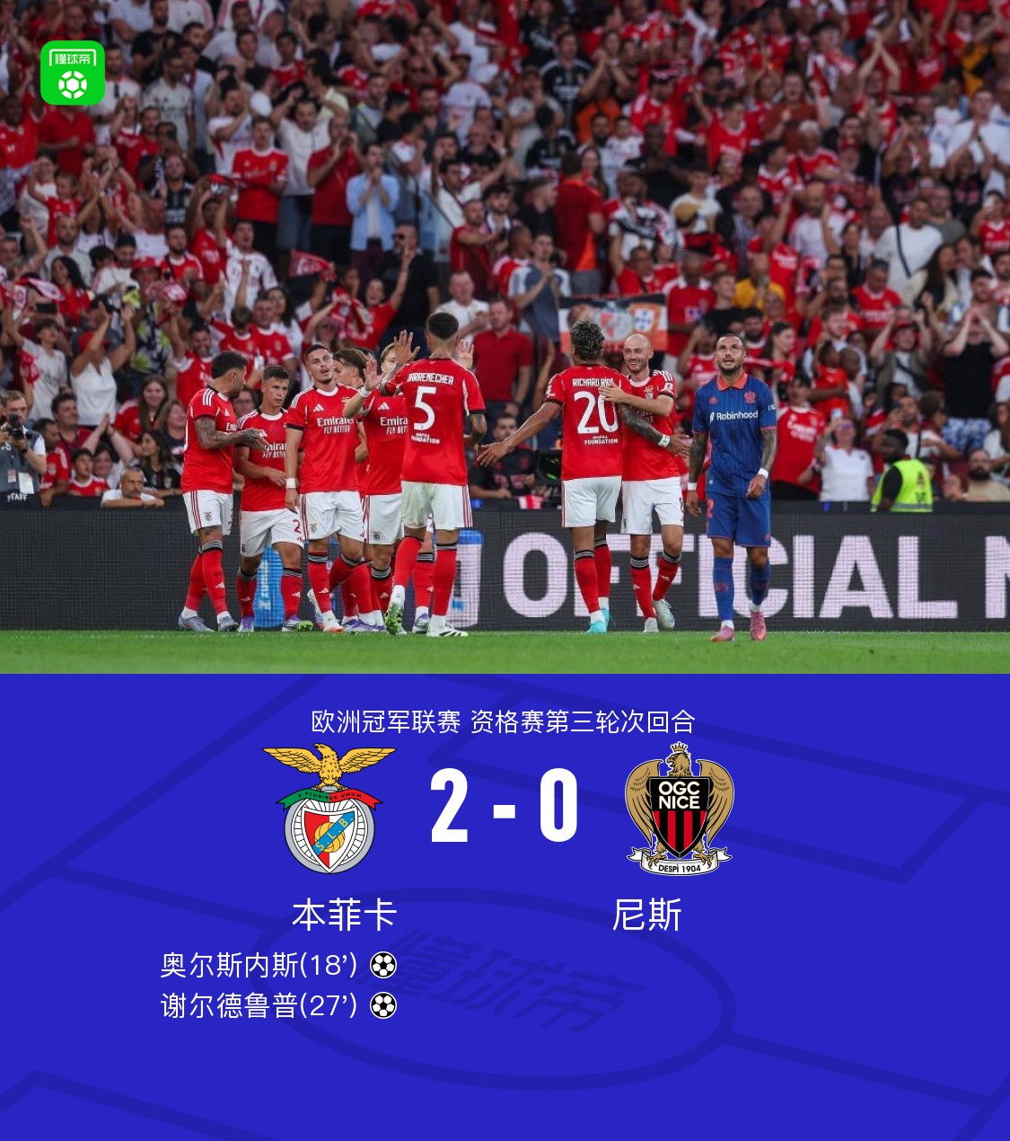 包含本菲卡客场战胜对手,晋级形势一片大好的词条 包含本菲卡客场战胜对手,晋级形势一片大好的词条